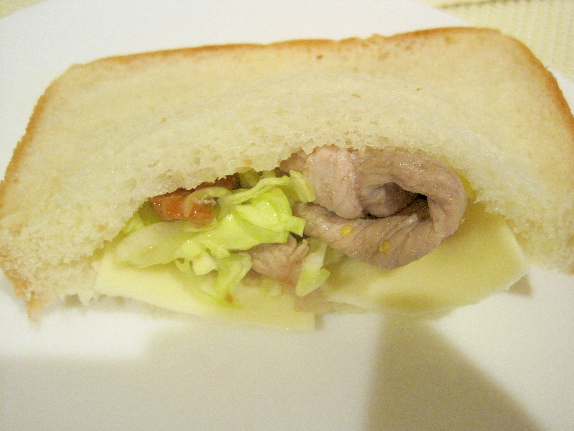豚肉の和風ポケットサンドイッチ