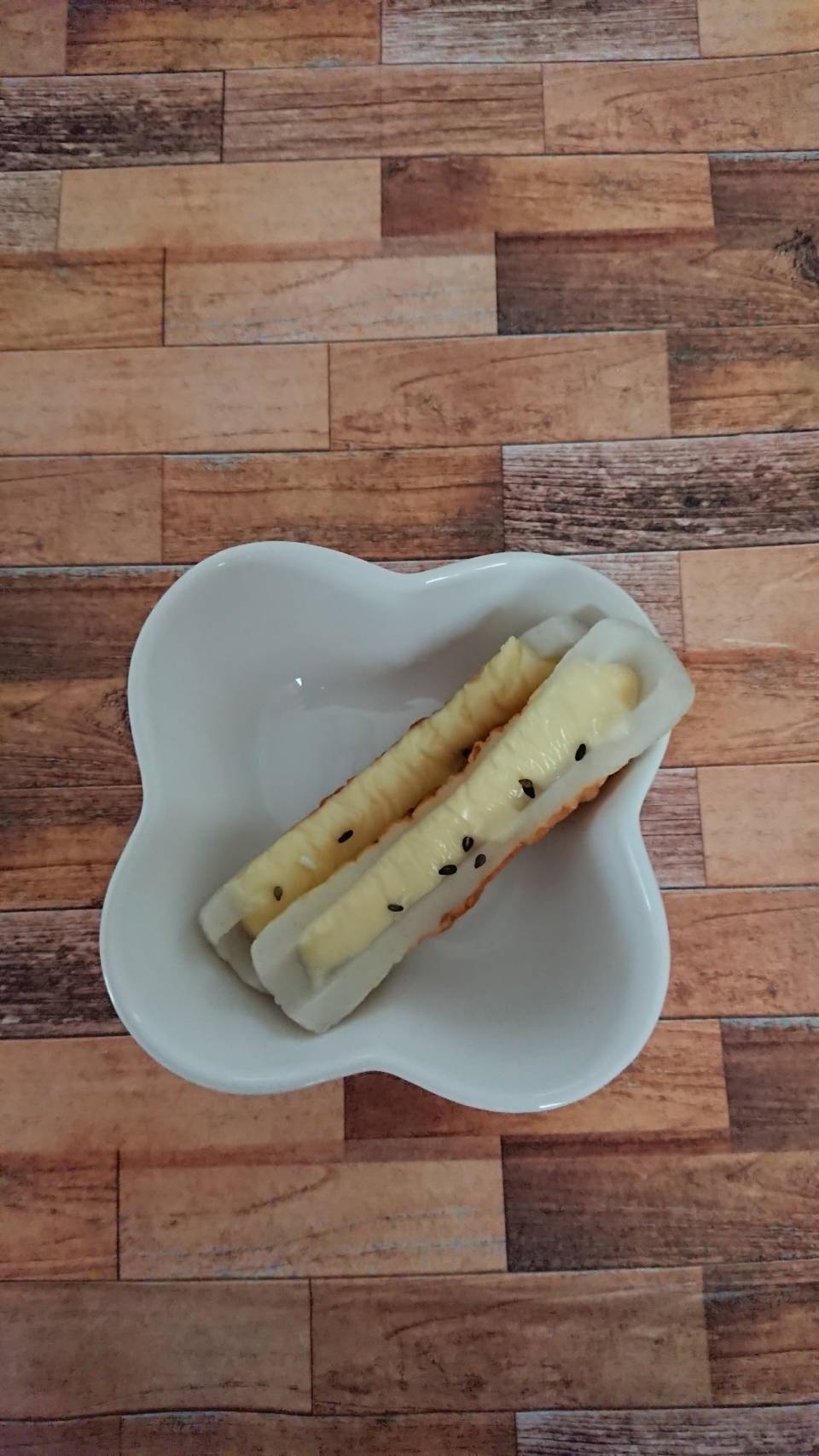 黒ごまチーズ焼きちくわ