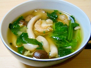 白菜と帆立のスープ