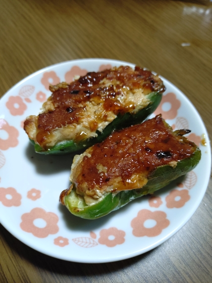 ふっくら♪和風ピーマンの肉詰め