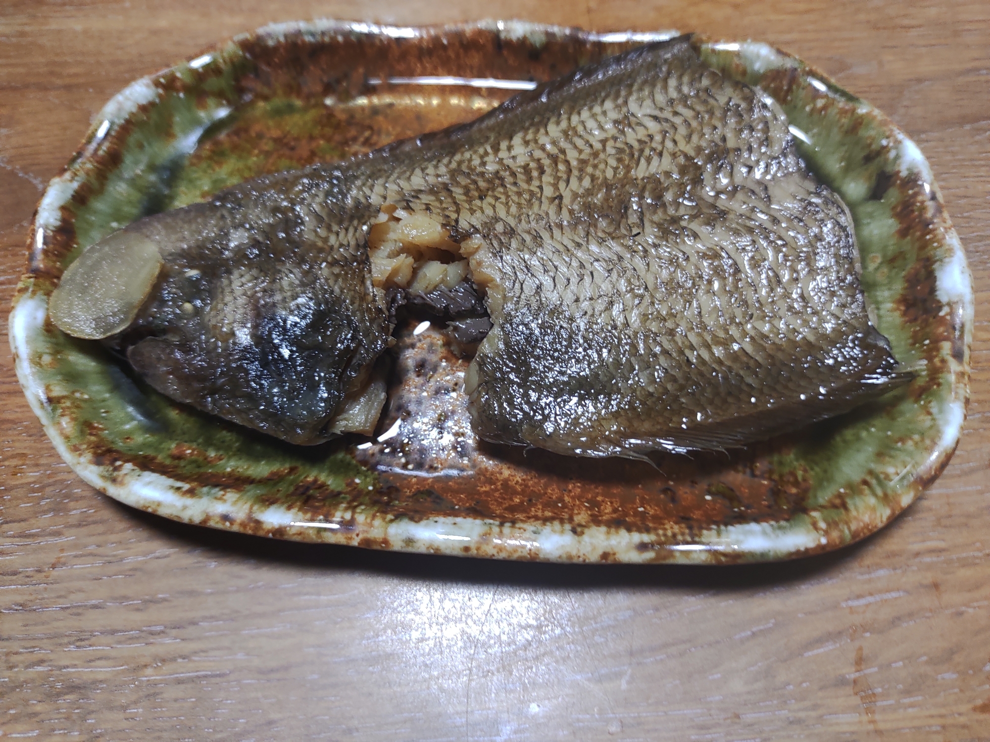 舌平目のしょうが煮付け