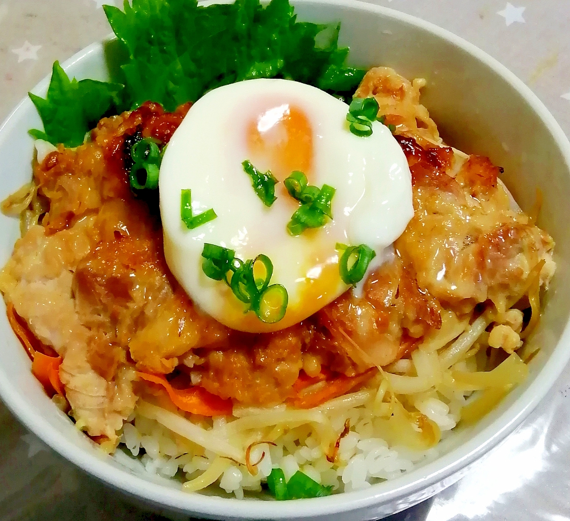 豚肉の味噌焼き丼☆混ぜて焼くだけ☆ホイル焼き