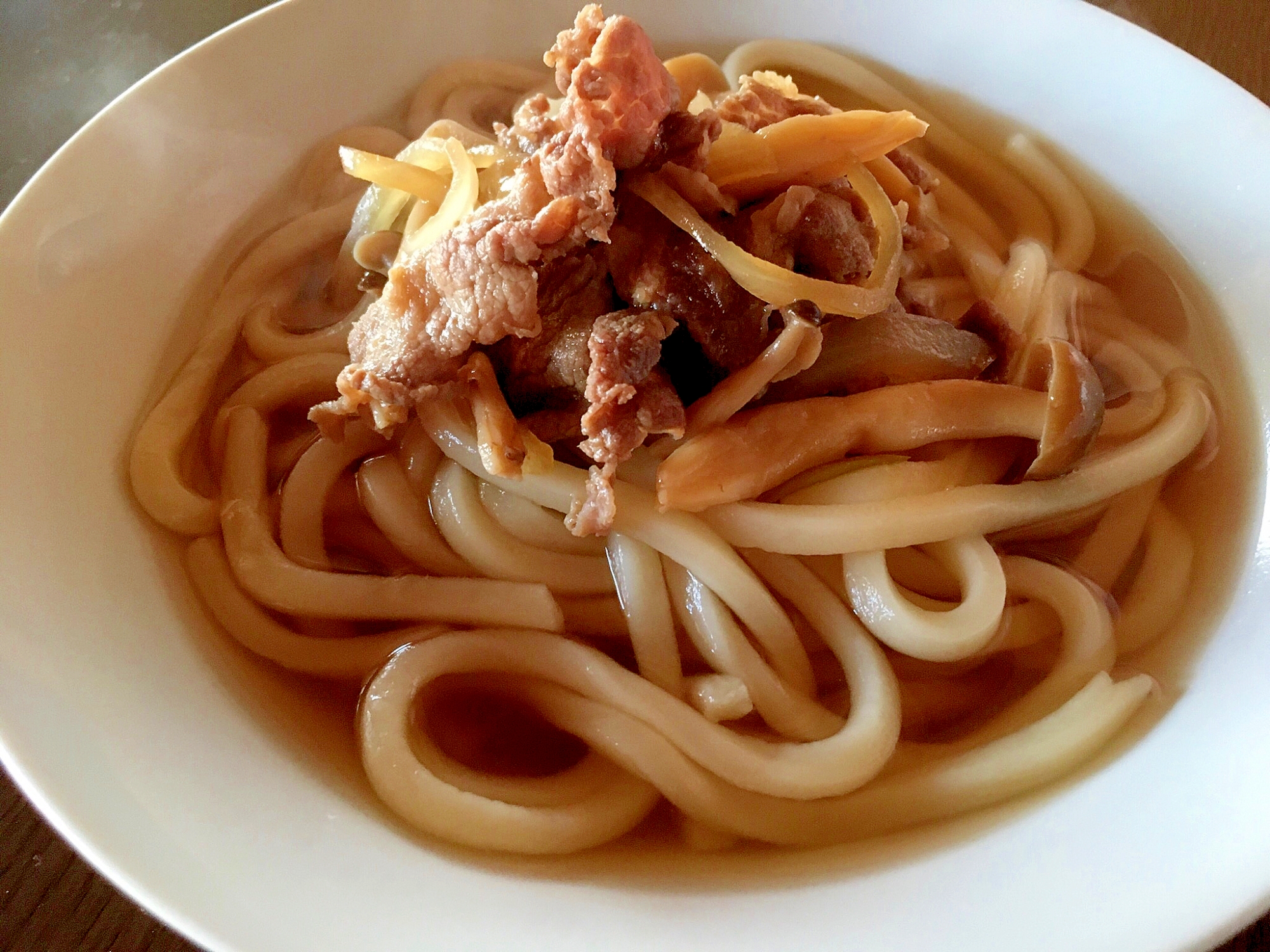 我が家の肉うどん