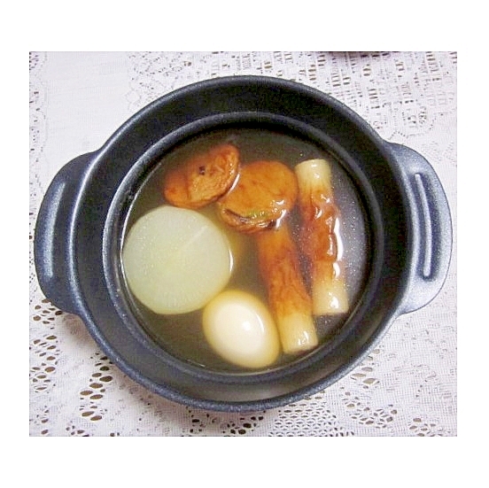 おでん（たまご・だいこん・ちくわ・さつま揚げ）
