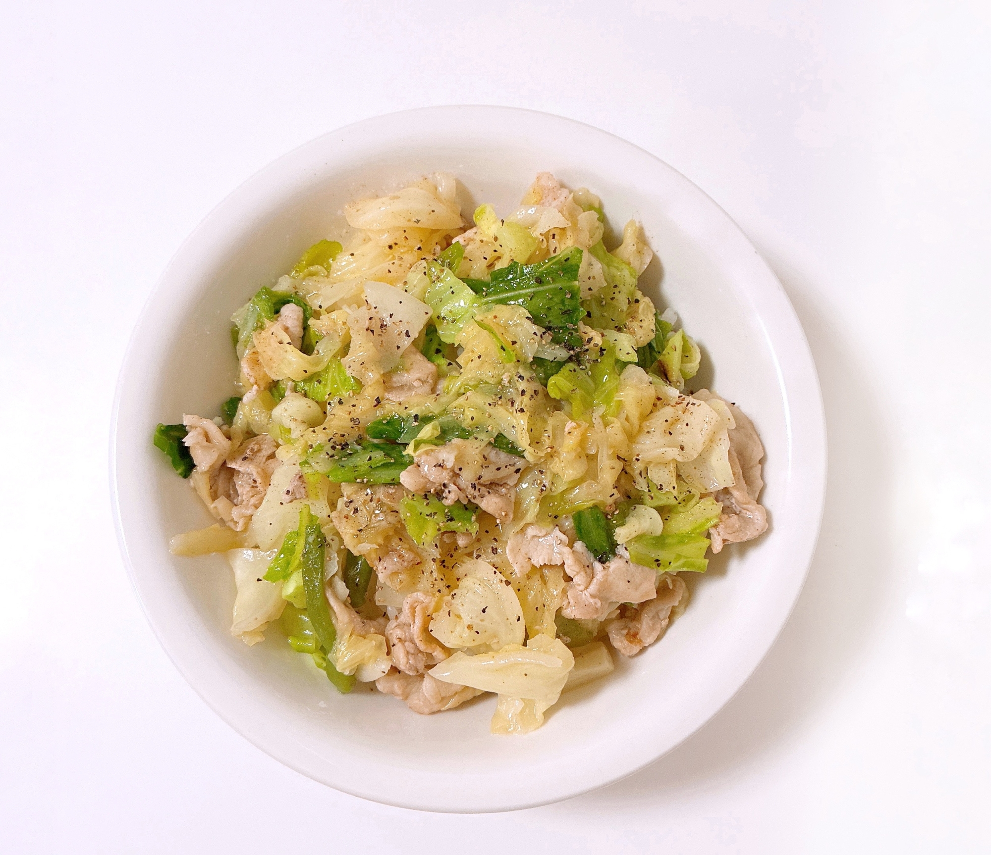 食材２つ！豚肉とキャベツの塩だれ炒め