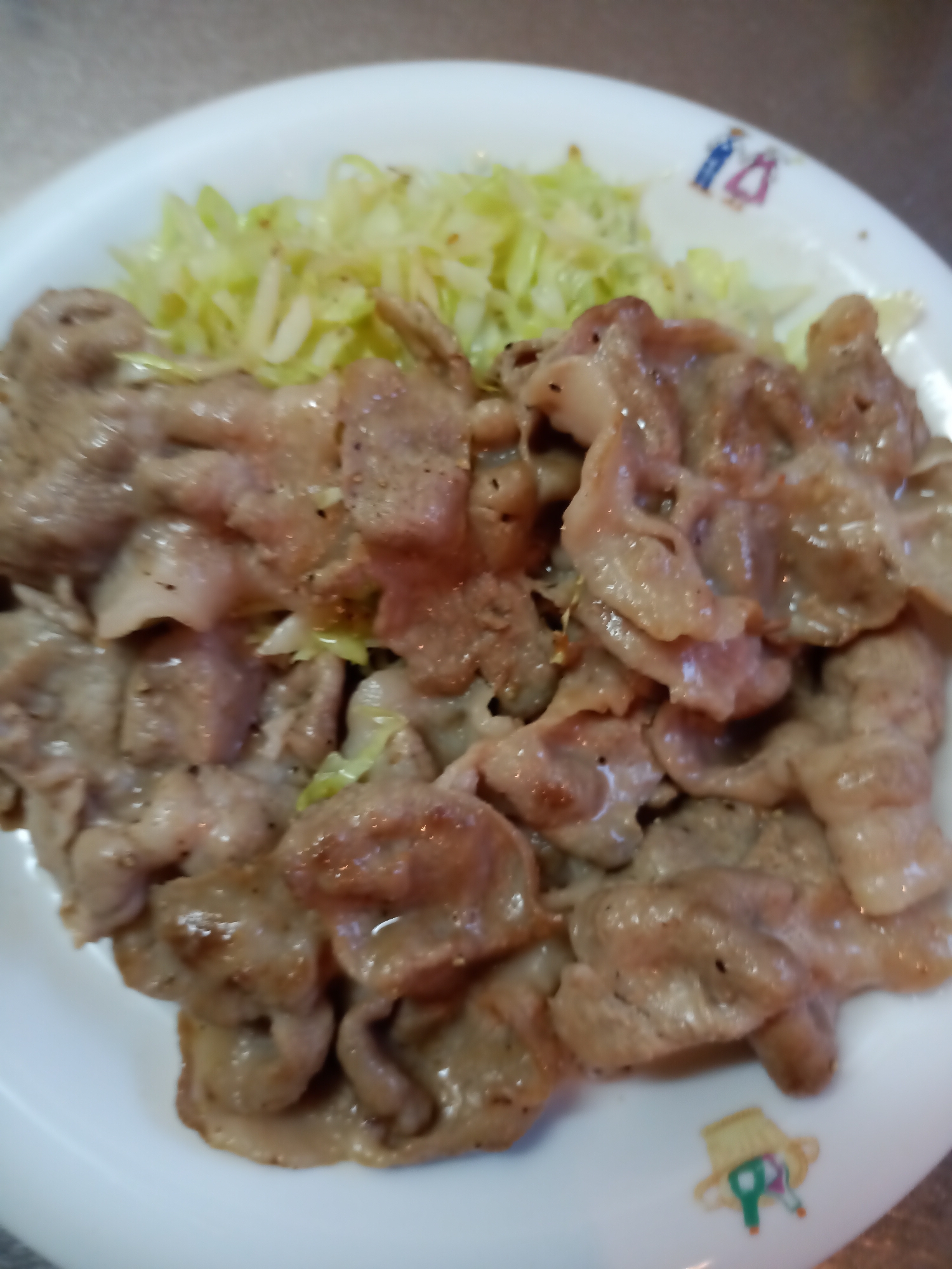 豚肉の塩胡椒炒め