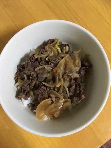 子供が喜ぶ☆ほめられレシピ☆たっぷり玉ねぎ牛丼