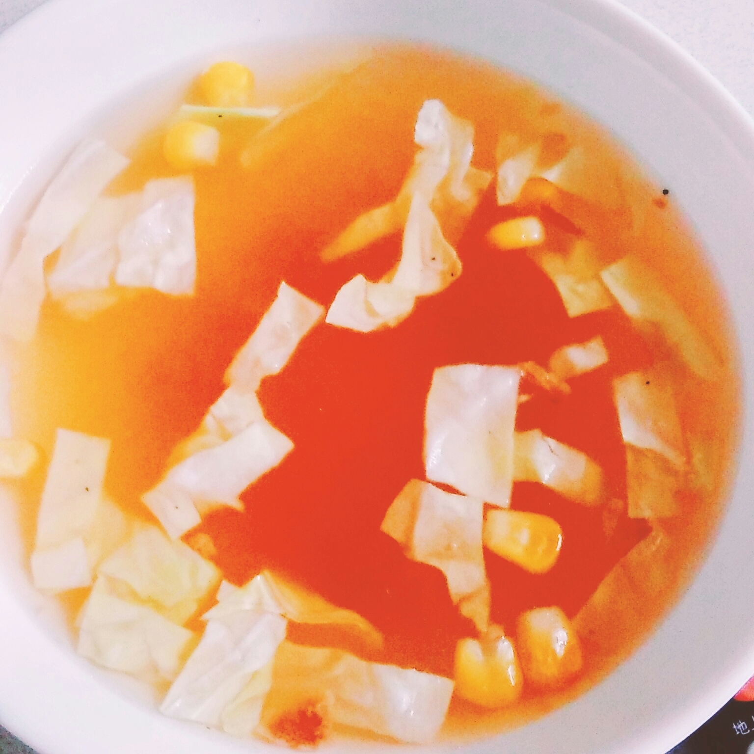キャベツのジンジャースープ