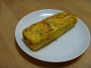 ツナと青ネギの卵焼き
