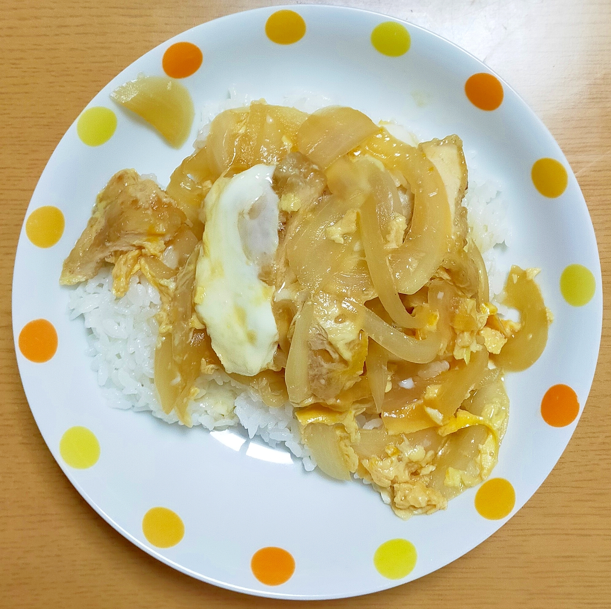 さつま揚げの玉子丼