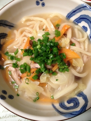 生うどんを使った煮込みうどん