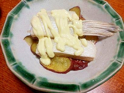 鮭ハラスと　じゃがいもの　マヨ蒸し