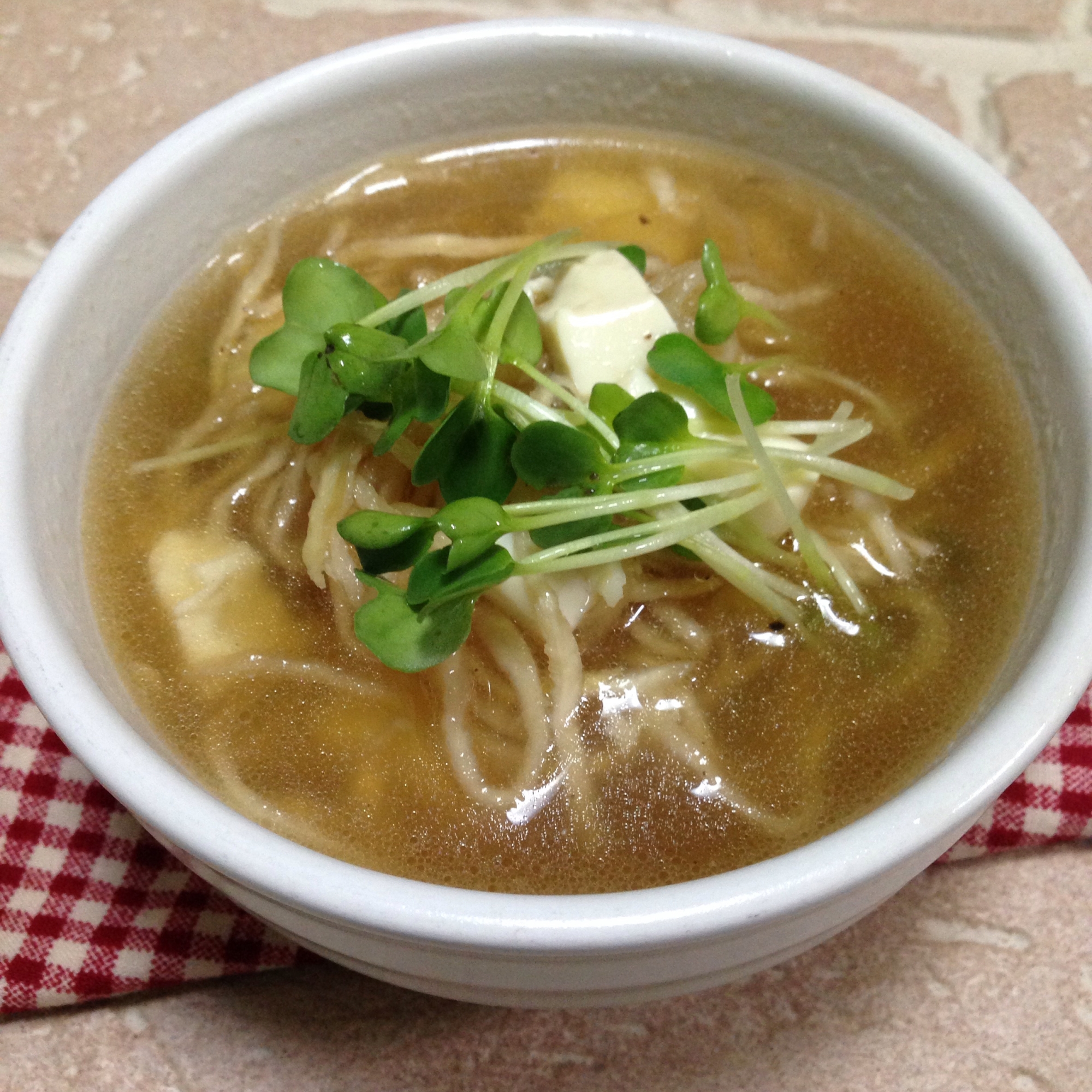 切り干し大根と豆腐のスープ♪