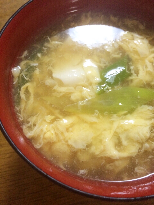 麺つゆで簡単！豆腐と卵のすまし汁