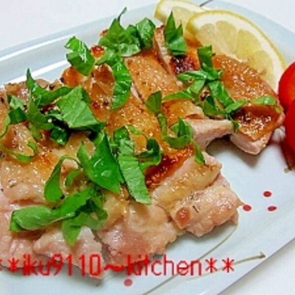 鶏もも肉のハーブソルト焼き バジル添え レシピ 作り方 By イク9110 楽天レシピ 鶏もも肉のハーブソルト焼き バジル添え レシピ 作り方 By イク9110 楽天レシピ