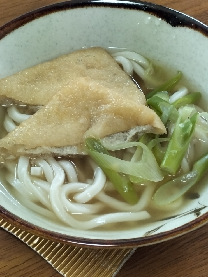 時短！甘くないきつねうどん