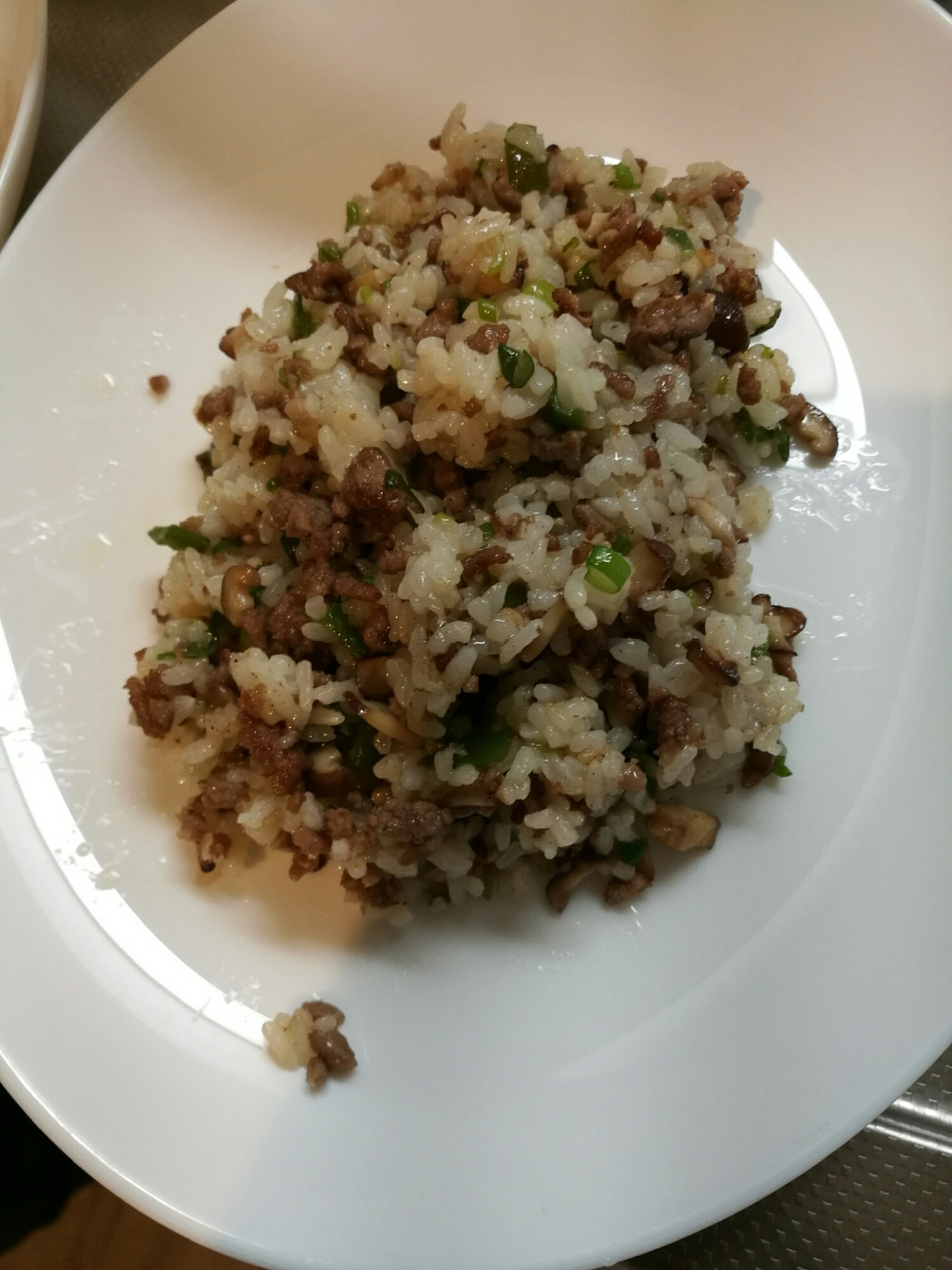 簡単ひき肉チャーハン！