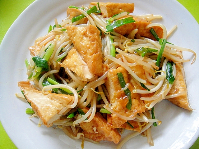 もやしと厚揚げニラの中華炒め レシピ 作り方 By Mint74 楽天レシピ もやしと厚揚げニラの中華炒め レシピ 作り方 By Mint74 楽天レシピ