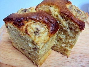 オイルで作る☆カラメルバナナケーキ