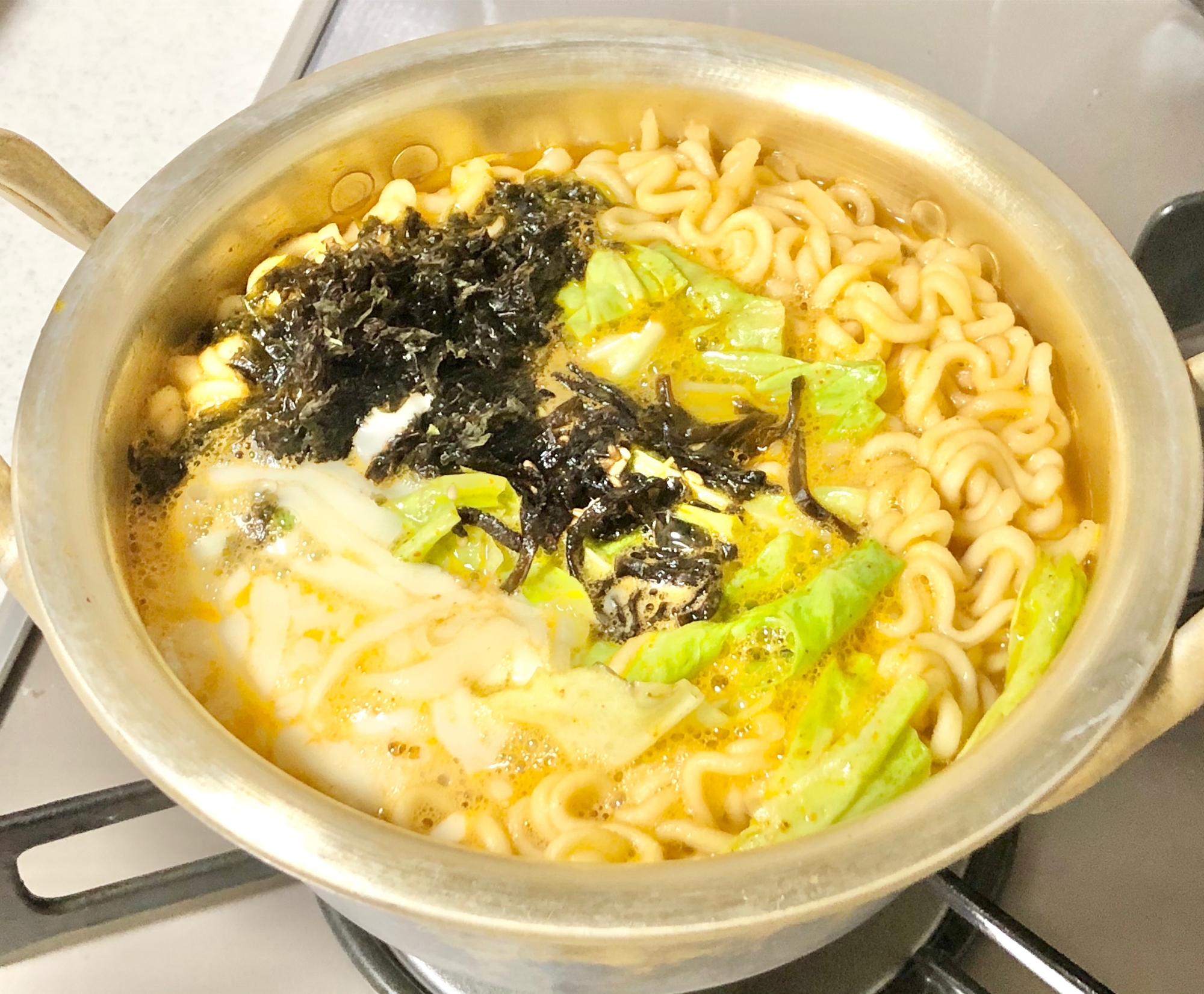 簡単 辛ラーメンいろいろトッピング レシピ 作り方 By くろみつきなこもち 楽天レシピ