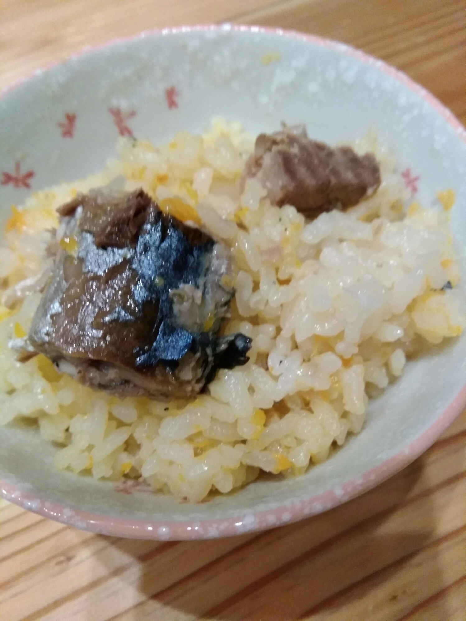 サバ缶の洋風炊き込みご飯