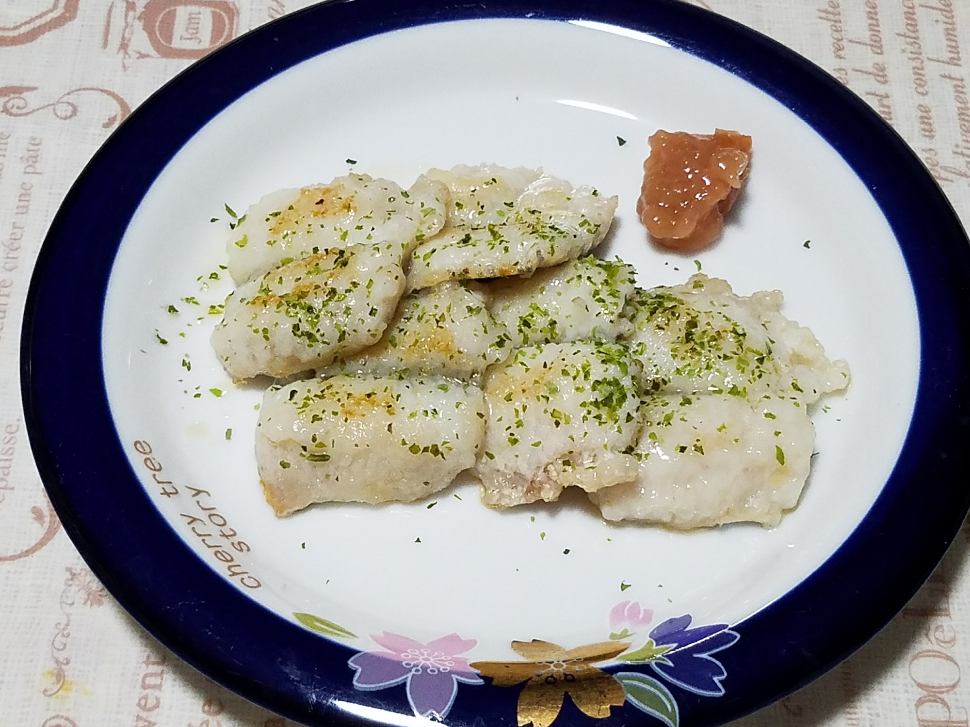 鱧のソテー！青のり風味！