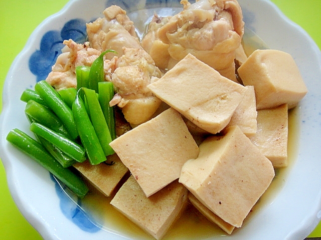 高野豆腐と手羽元の煮物