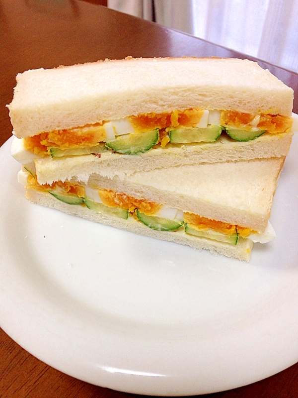 ゆで卵ときゅうりのサンドイッチ レシピ 作り方 By Tukuyo93 楽天レシピ