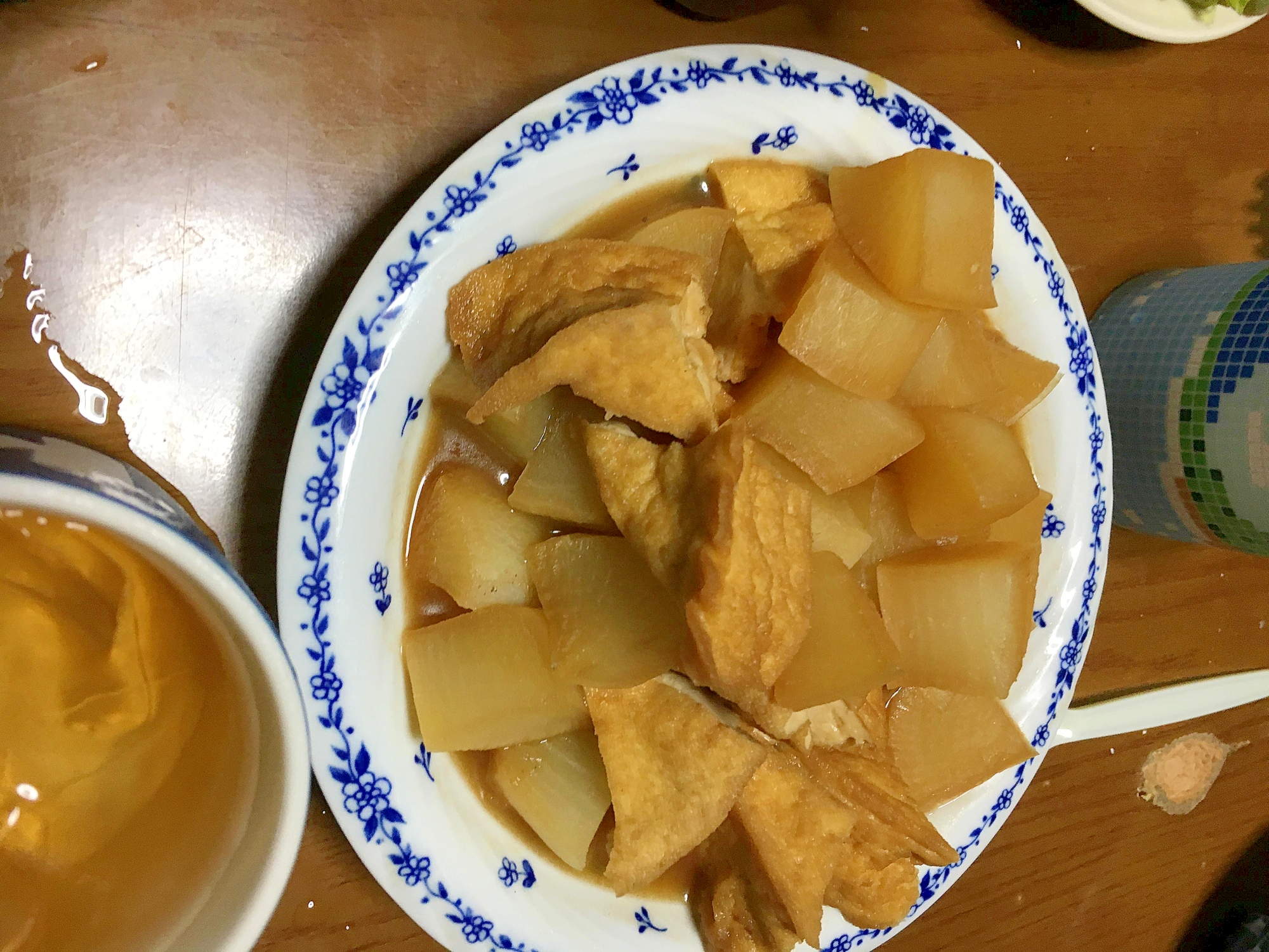 大根と厚揚げの麺つゆ煮