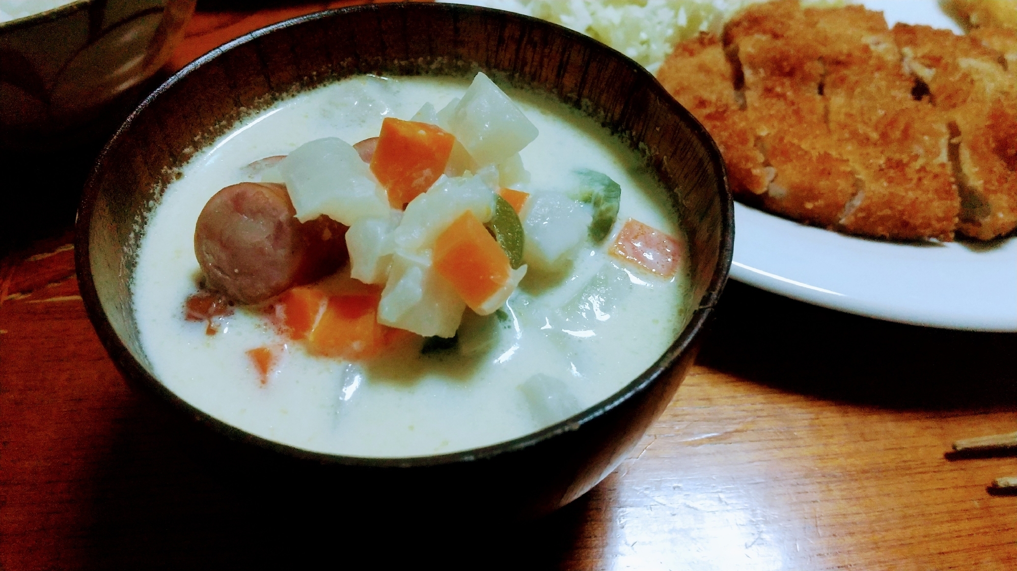 ほっこり☆かぶの豆乳スープ