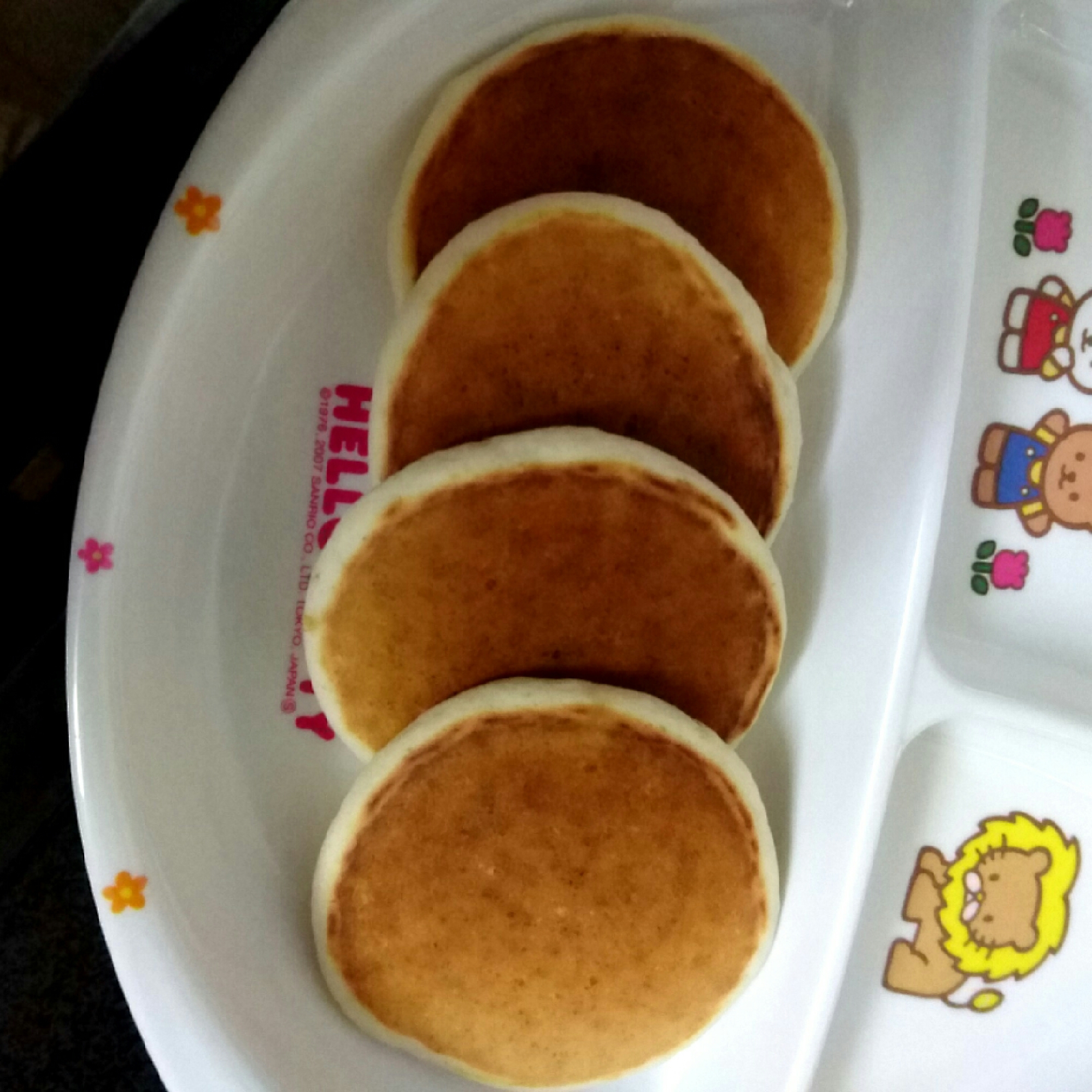 離乳食完了期~きなこりんごのホットケーキ