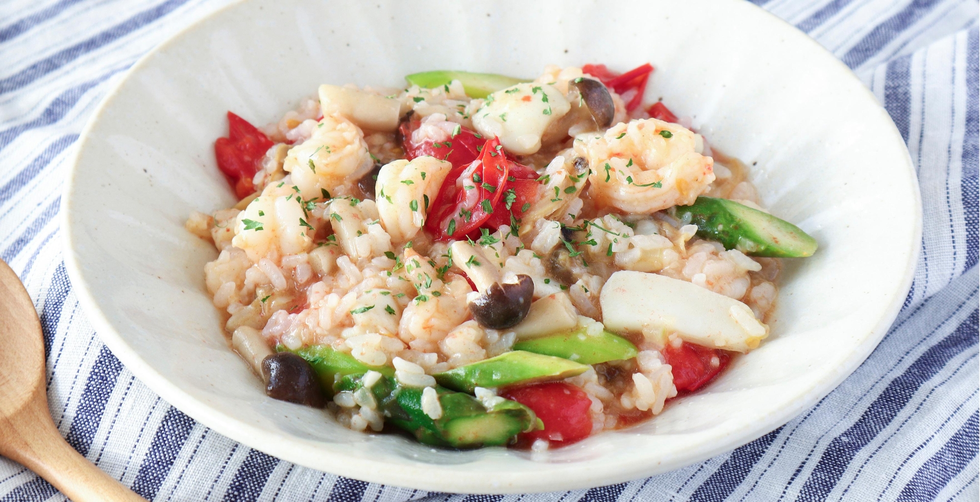 魚介とミニトマトのリゾット