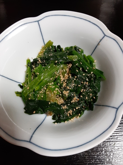 基本の和食副菜♡優しい甘さ♡ほうれん草のごま和え