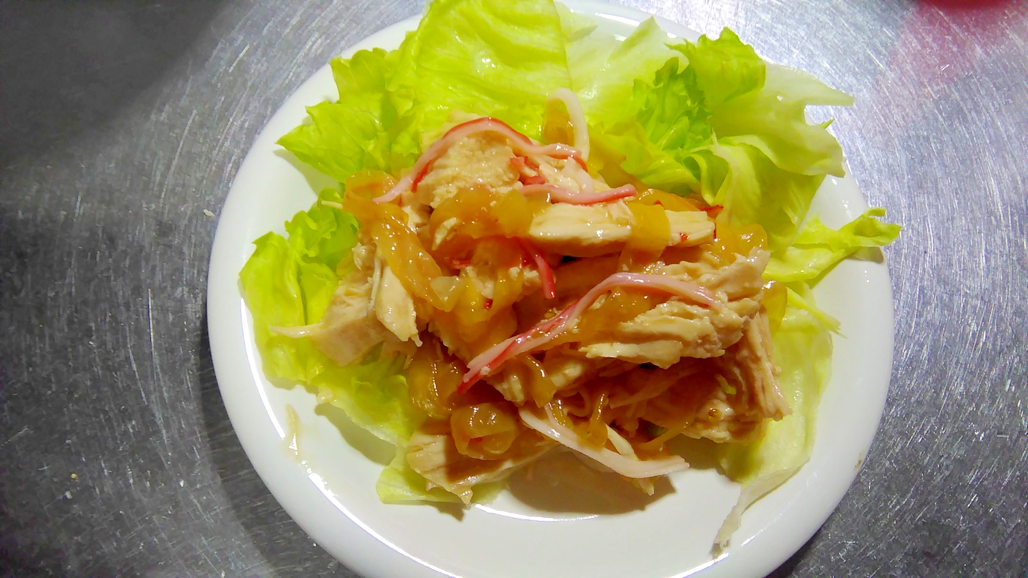 胸肉とクラゲの中華サラダ