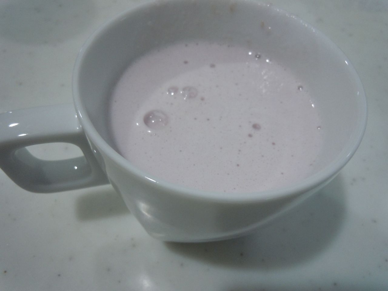 大人な味☆紫芋のブランデーミルク