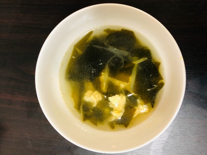 焼き豚のゆで汁で作る卵スープ