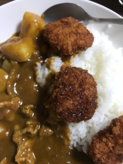 市販のトンカツを使って★カツカレー