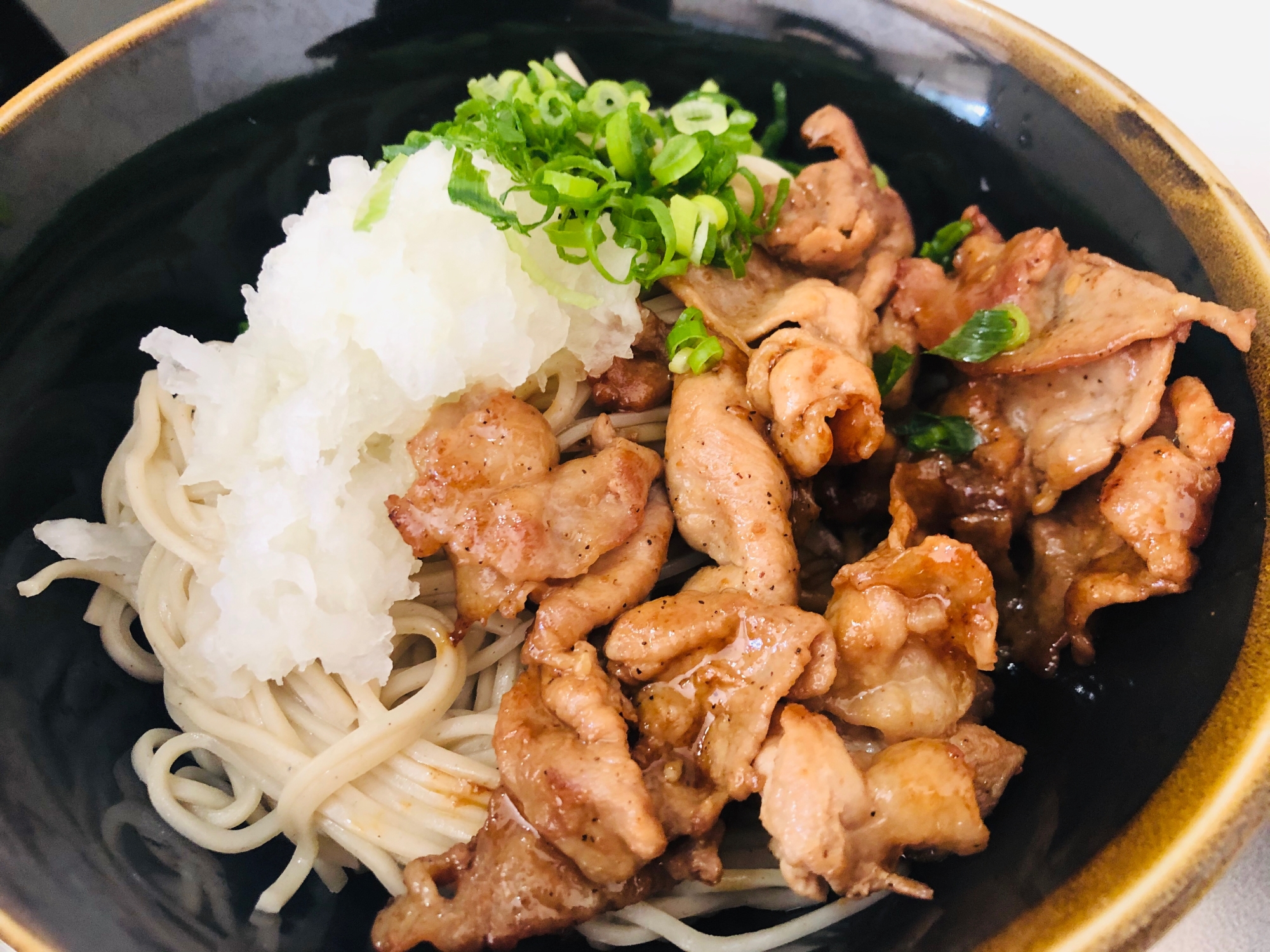 焼肉のせ蕎麦