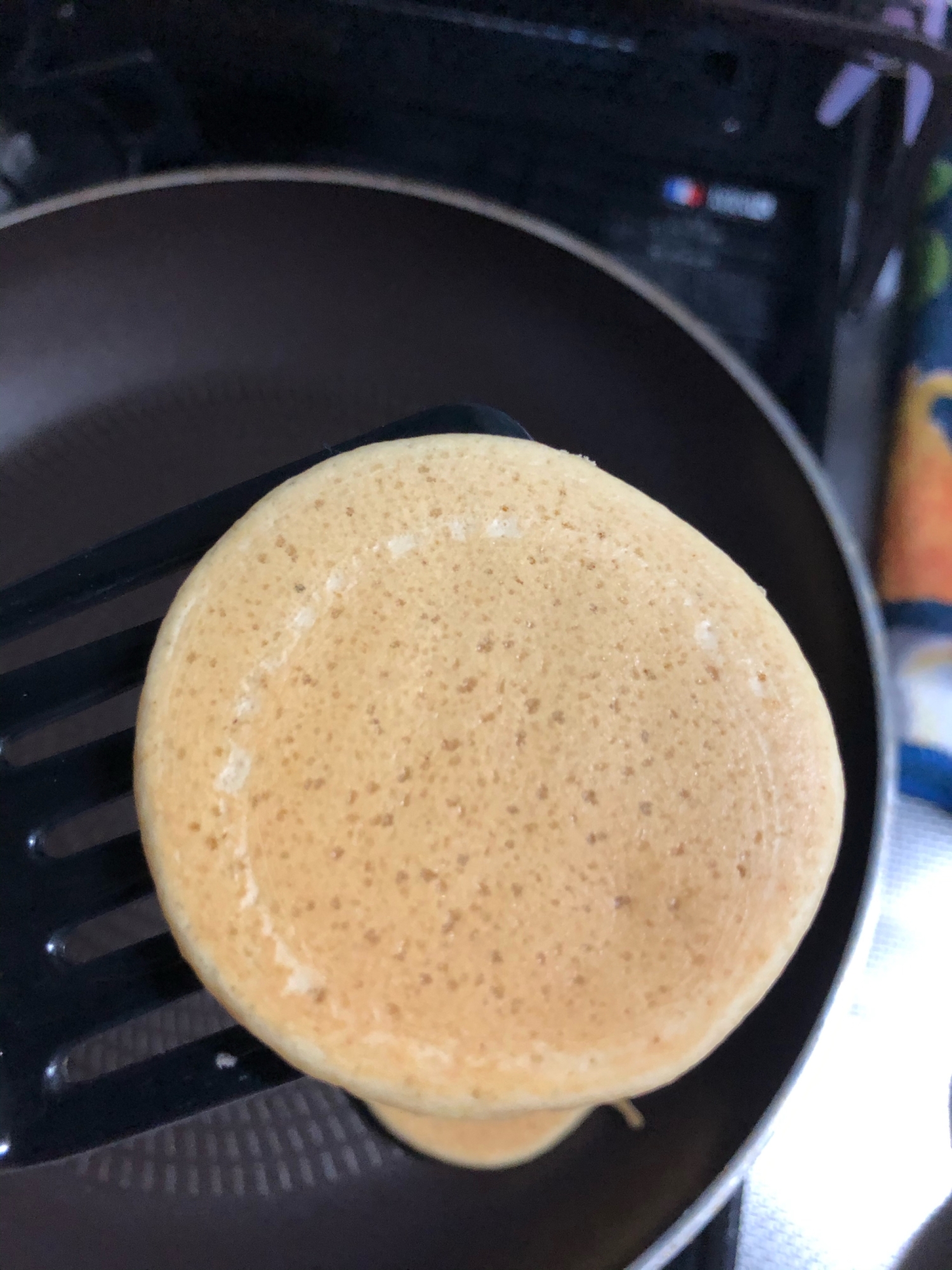 離乳食　きなこホットケーキ