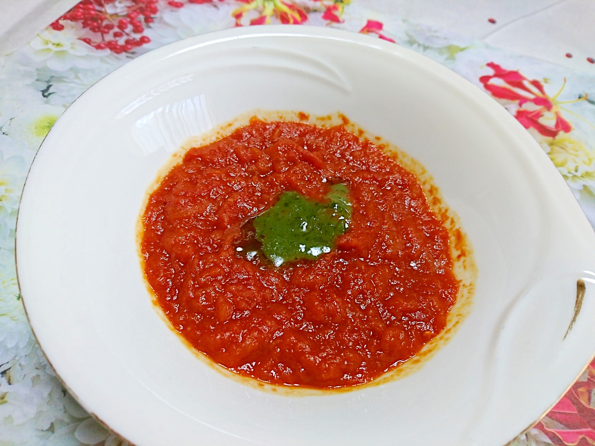 圧力鍋で作る水無しトマトスープ