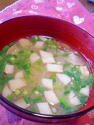 「エリンギ&味付けシジミ&豆腐の御味噌汁」