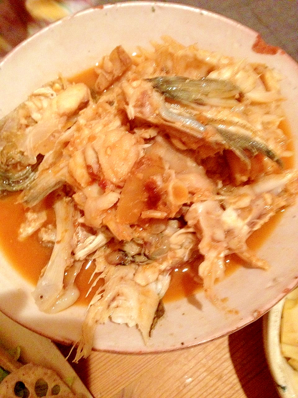 鱈のアラの辛味噌煮