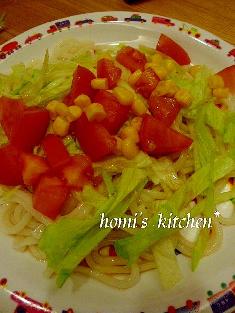 子供大好き トマト コーンサラダうどん レシピ 作り方 By ほぉみぃ 楽天レシピ 子供大好き トマト コーンサラダうどん レシピ 作り方 By ほぉみぃ 楽天レシピ