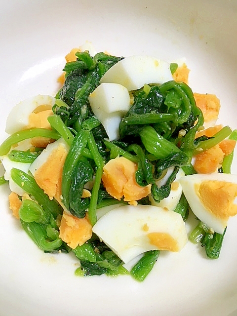 簡単春色 ほうれん草と卵の洋風ナムル レシピ 作り方 By Ayatoy 楽天レシピ