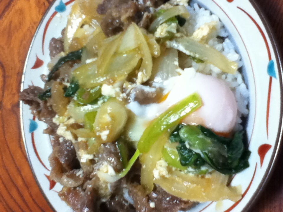 牛すじの牛丼