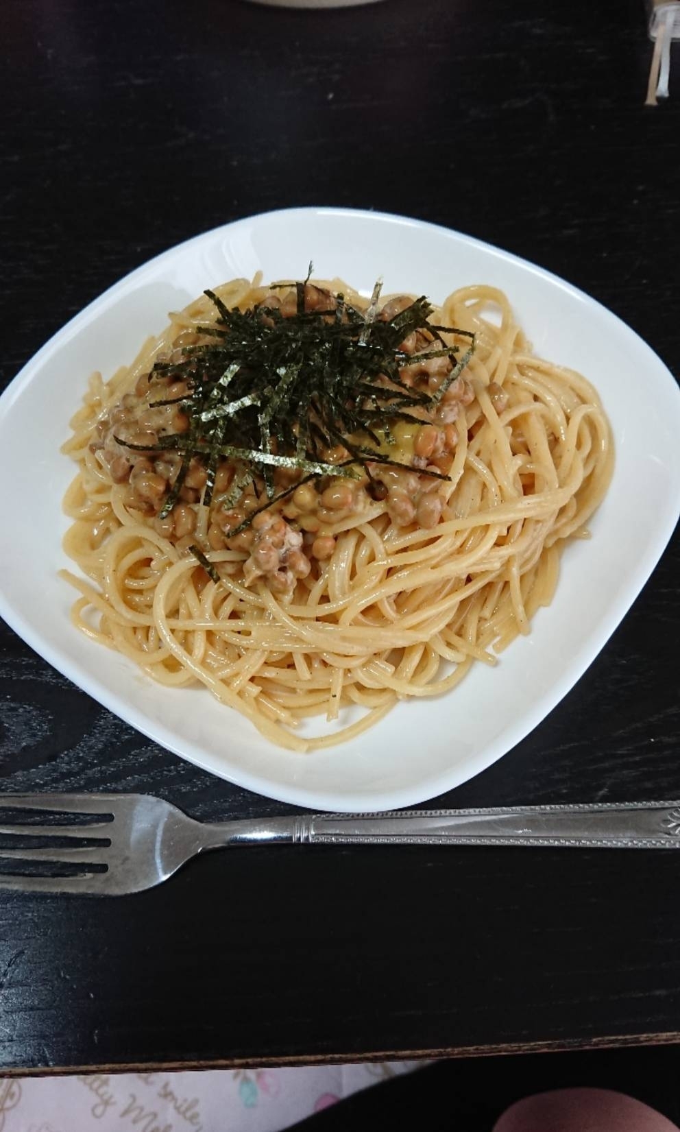 簡単ランチ☆納豆パスタ