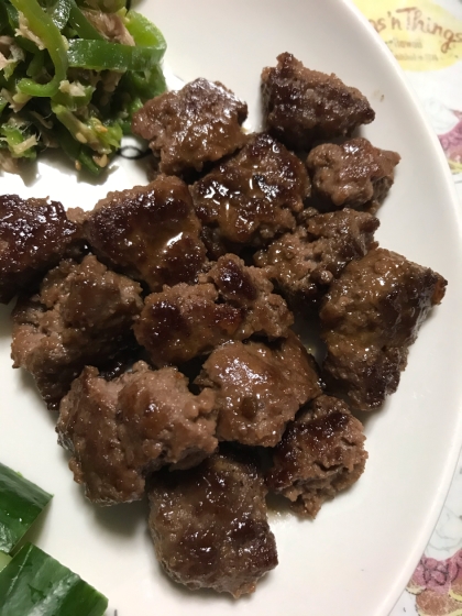 牛ひき肉で作りました♪ひき肉が簡単にボリュームあるメインになりました☆美味しかったです(^-^)