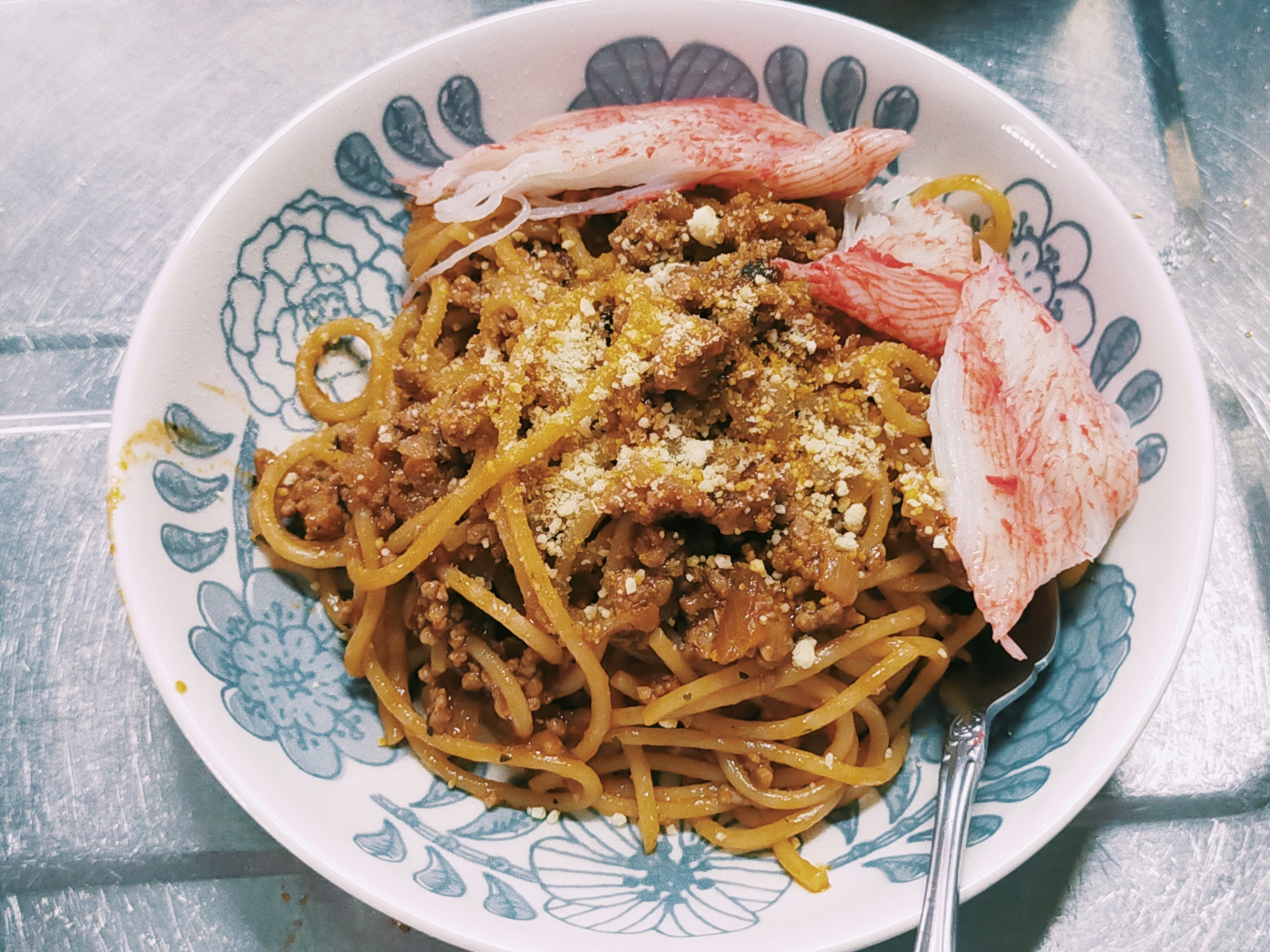 今すぐ食べたい時のミートソーススパゲティ