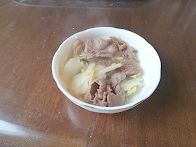 白菜と牛肉の炒め煮