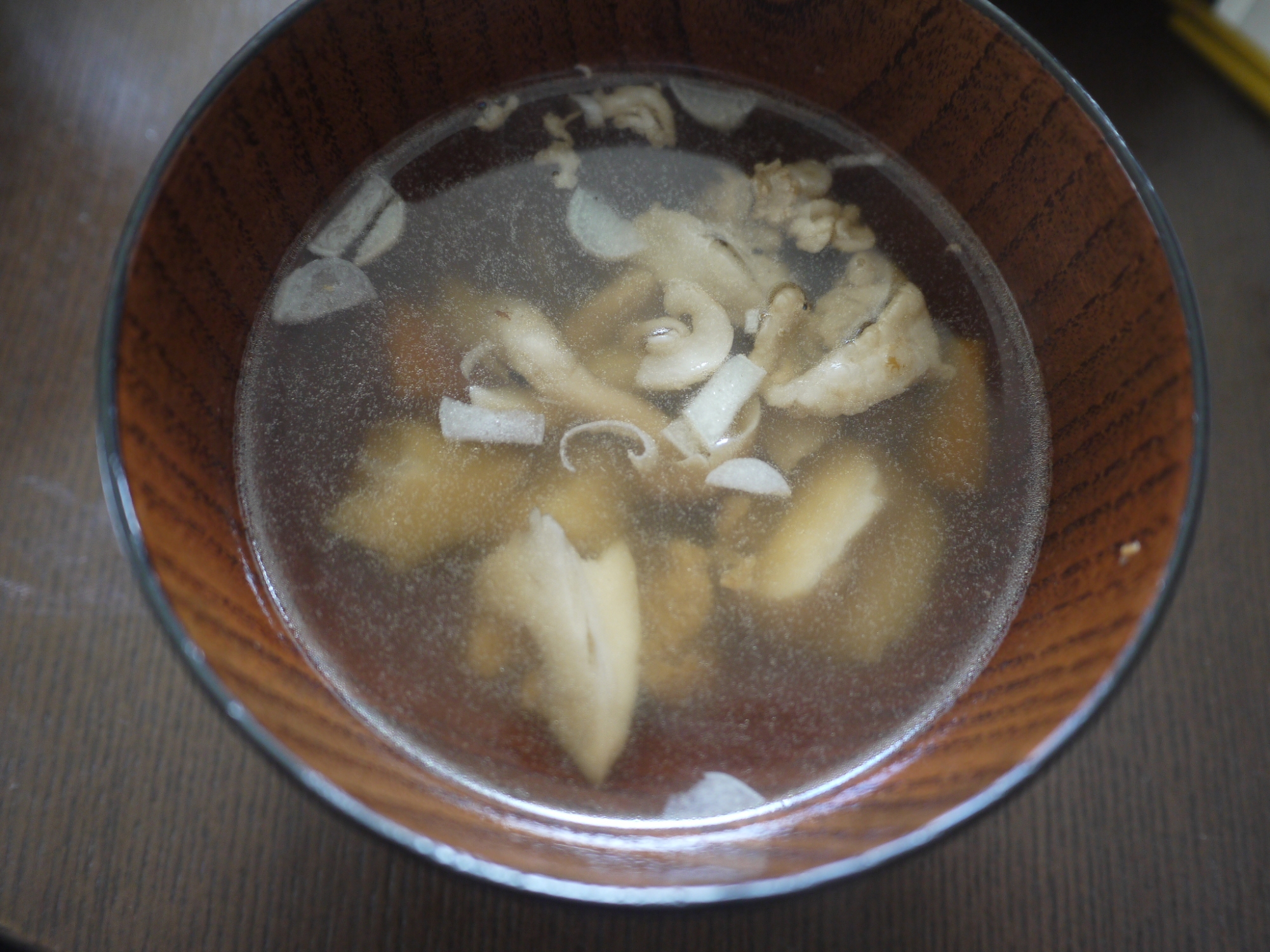 豚肉とキノコの醤油スープ レシピ 作り方 By ブタコマ 楽天レシピ